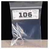 Belt - Buckle Ring - Sterling Silver covered in many stones! - Size 7  3.3g :: Stamped .925