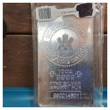 10 Troy oz Royal Canadian Mint (RCM) Silver Bar is a premium investment!  .9999 Fine Silver