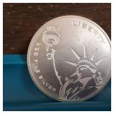 1 Troy Ounce Bullion .999 Fine Silver Liberty and Freedom :: Tax Exempt