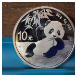 2020 30g .999 Fine Silver 10 Yuan Panda :: Tax Exempt :: Brilliant Uncirculated