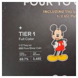 Mickey Mouse Colorized ½ oz .999 Fine Silver Collectible in Original Box :: Made in 2025