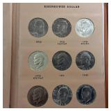 Dansco Eisenhower Dollars Complete Collection in Album :: Including 10 special 40% silver-clad coins