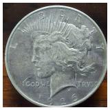 1926-D Peace Dollar 90% Silver, 26.73 grams :: Circulated but Nice! :0.77344 troy ounces silver