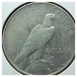 1922-D Peace Dollar 90% Silver, 26.73 grams :: Fine Condition :0.77344 troy ounces silver