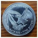 Bright Uncirculated 1984 ENGELHARD 1 oz .999 Bullion :: The American Prospector Shine!