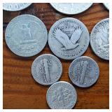 Super Combo Silver!  3 Walking Liberties, 3 Ben Franklins, 3 Quarters, & 3 silver dimes!