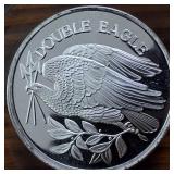 Genuine Silver Bullion Coin 1 troy oz. (BU) :: Double Eagle :: .999 Fine Silver :: Made in USA