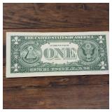1957-B One Dollar Silver Certificate Star Note ? Blue Seal  Crisp Fancy Note :: High Number
