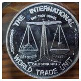Silver Bullion Coin (BU) .999 Fine Silver :: California Mint ::  World Trade Unit :: Jackalope Ha Ha