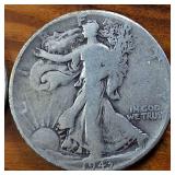 Lot of 4: 1941-44 Walking Liberty Half Dollars :: Circulated 90% Silver :: 4 coin sequential series