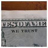 1996 $100 Federal Reserve Note - Rare Ink Bleed-Through / Overink Error : crisp in plastic slip