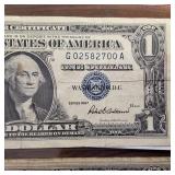 Lot of 3 Silver Certificates:  Series 1957 1957A 1957B :: Blue Seals : One Crisp, one high #