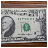 No Crease, Nice 1985 $10 FRN :: Collectible Note