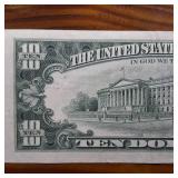No Crease, Nice 1985 $10 FRN :: Collectible Note