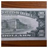No Crease, Nice 1985 $10 FRN :: Collectible Note