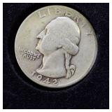 HUGE LOT! Nice Wooden Display case: 90% Silver Mercury Dimes(25) & 90% Silver Quarters(13)