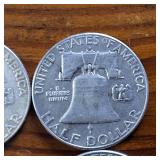 Lot of 9: TRIFECTA! Nice Franklin Half Dollars  3 Sequential Sets from 1961 to 1963 :: WOW!