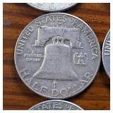 Lot of 9: TRIFECTA! Nice Franklin Half Dollars  3 Sequential Sets from 1961 to 1963 :: WOW!