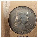 Dansco Ben Franklin Half Dollar COMPLETE Collection in Album :: 1948-1963 Verified :: 90% silver