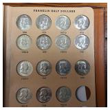 Dansco Ben Franklin Half Dollar COMPLETE Collection in Album :: 1948-1963 Verified :: 90% silver