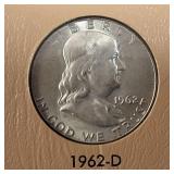 Dansco Ben Franklin Half Dollar COMPLETE Collection in Album :: 1948-1963 Verified :: 90% silver