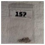 Silver chain bracelet - 7.25inch - 3.2g