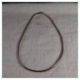 925 - Omega Flat Chain Necklace - 5mm - Approx 15 inch  19.9g