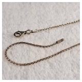 925 Sterling Silver - Italy - Rope Chain - 9 inch bracelet - 1.7g