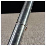 Turquoise and Red Coral - RVB Mark - Size 8 - Native American - Zuni Style Inlay - 2.6g