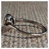 Perfect Halves - Natural [Solid] Stone - Sterling Silver Ring - Size 5 - 1.5g - Yin Yang