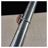 Vintage - Coral '800' - (80% Silver) Ring - Size 5 - 3.1g