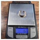 Adjustable Toe Ring w/Flowers - Size 3.25 - 1.6g