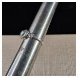 Aquamarine - Sterling Silver Ring - Size 7 - MARCH Birthstone - .925 - Turkish Made  3.9g