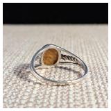 Tiger Eye! - Sterling Silver Ring - Size 9.5 - 2.5g