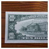 Crisp $10 FRN Collectible in Fine Condition :: Tax Exempt