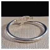 LARGE - Silver Bracelet or Arm Cuff - .925 - Sterling Silver - Mexico - 46.5g