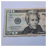 Star Note:  2017 Series :: $20 Federal Reserve Note :: Collectible