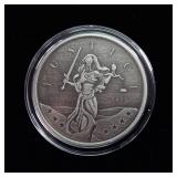 Scottsdale Mint :: 2022 .999 Fine Silver Bullion :: 1 Troy oz .999 Silver Gibraltar Lady Justice