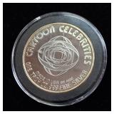 (1987) 1 Troy Ounce .999 Silver Round featuring THE JOKER AMC Mint Cartoon Celebrity Series