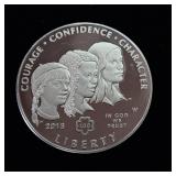 2013 Girl Scouts Centennial Silver Dollar :: West Point :: 90% Silver, 26.73 grams