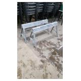 metal sawhorses