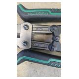 bolt cutters, pry bar