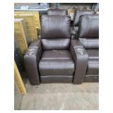 leather theater powered recliner seats
