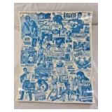 Vintage Elvis Presley Movie Poster Collage Print