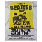 Vintage 1965 Beatles Shea Stadium Concert Poster