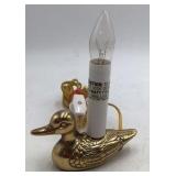 Vintage Brass Duck Night Light