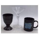 Crystal Head Vodka Martini Glass with Goblet and Mug