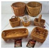 Longaberger Handwoven Baskets – Assorted Picnic and Serving Styles