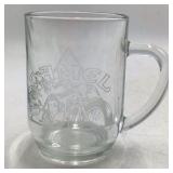 Vintage Camel Cigarettes Etched Glass Mug