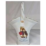2002 Peter Rabbit Porcelain Basket – Peter Rabbit and Benjamin Bunny